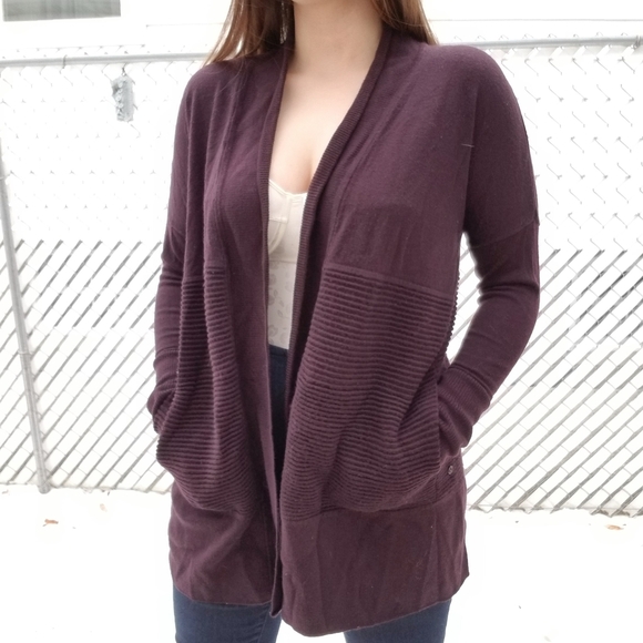 lululemon athletica Sweaters - Lululemon Sit In Lotus Wrap II Cardigan Garnet 8